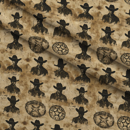 Frontier Outlaws Pattern 6 Minky Fabric