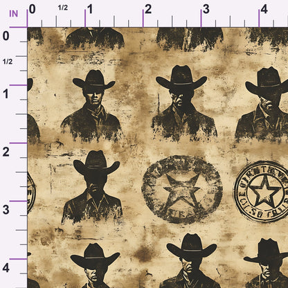 Frontier Outlaws Pattern 6 Minky Fabric