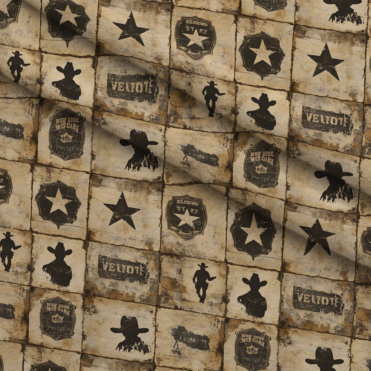 Frontier Outlaws Pattern 7 Minky Fabric