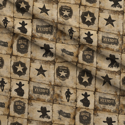 Frontier Outlaws Pattern 7 Minky Fabric