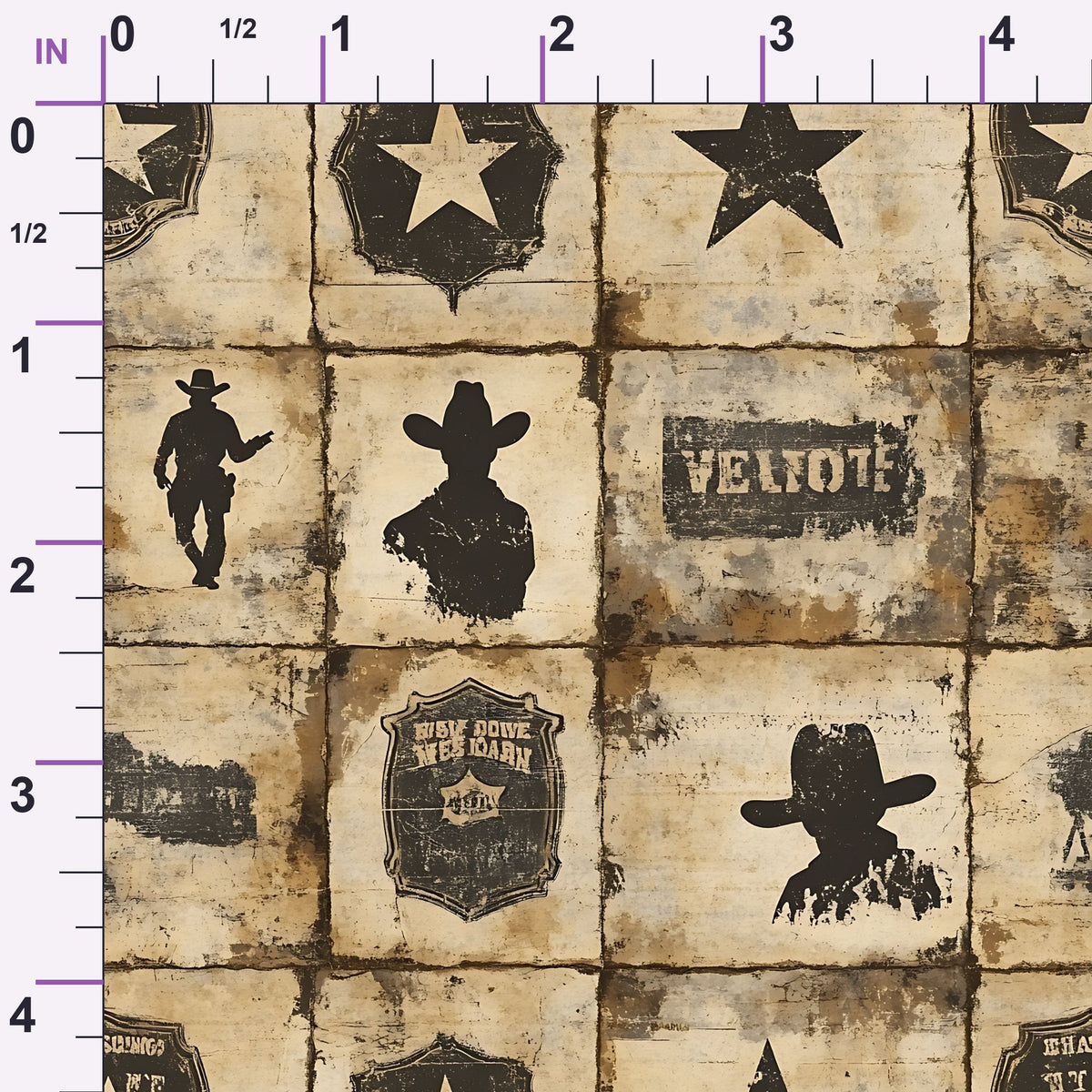 Frontier Outlaws Pattern 7 Minky Fabric
