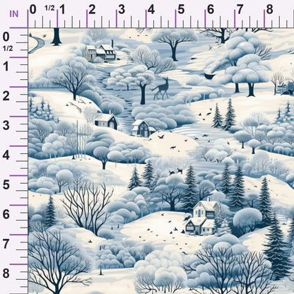 Frosted Pines Pattern 10 Minky Fabric