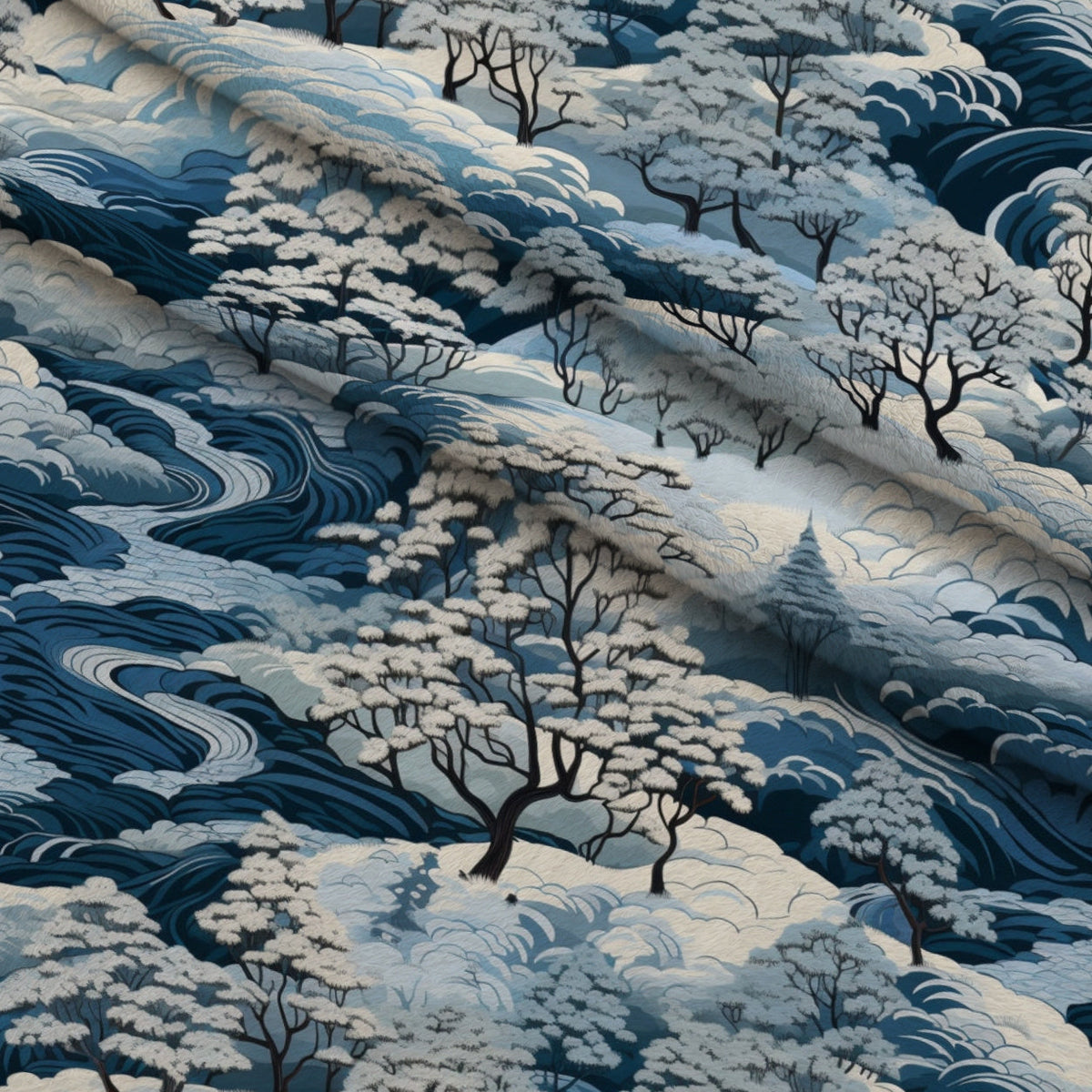 Frosted Pines Pattern 11 Minky Fabric