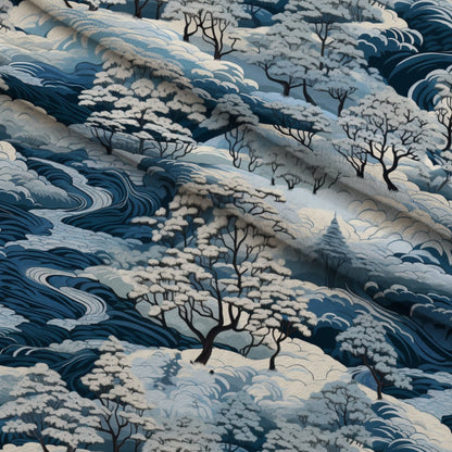 Frosted Pines Pattern 11 Minky Fabric
