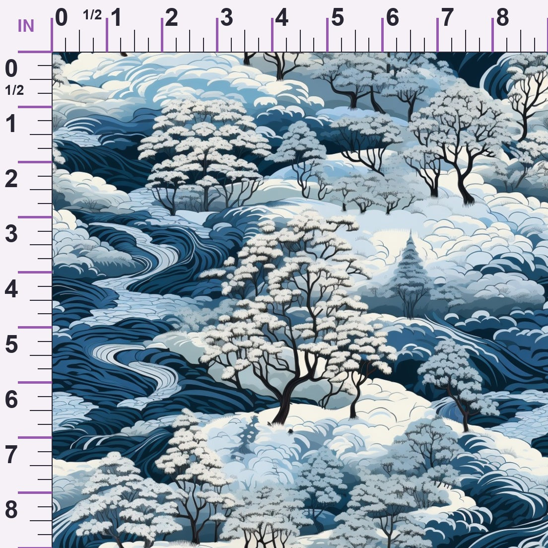 Frosted Pines Pattern 11 Minky Fabric