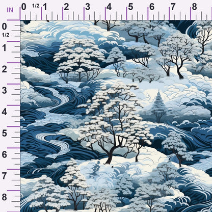 Frosted Pines Pattern 11 Minky Fabric