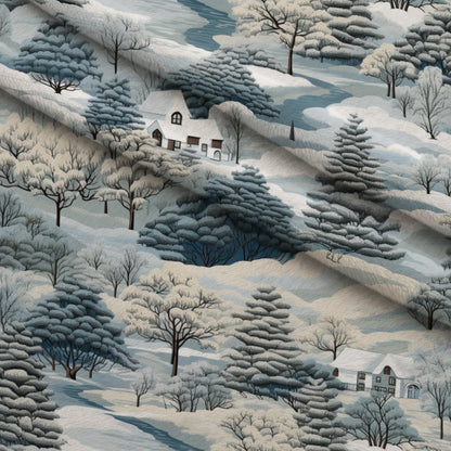 Frosted Pines Pattern 12 Minky Fabric