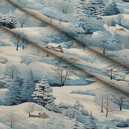 Frosted Pines Pattern 13 Minky Fabric