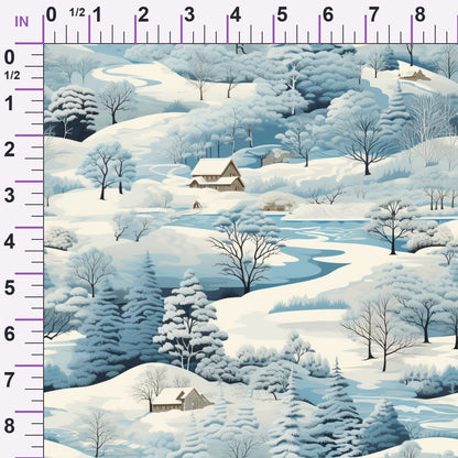 Frosted Pines Pattern 13 Minky Fabric