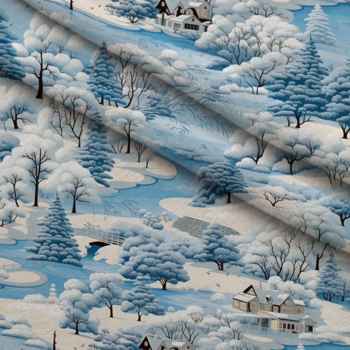 Frosted Pines Pattern 14 Minky Fabric