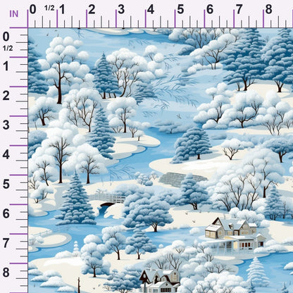 Frosted Pines Pattern 14 Minky Fabric