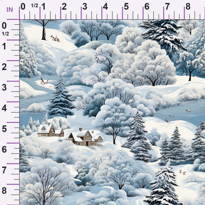 Frosted Pines Pattern 15 Minky Fabric
