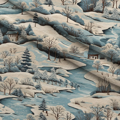Frosted Pines Pattern 16 Minky Fabric