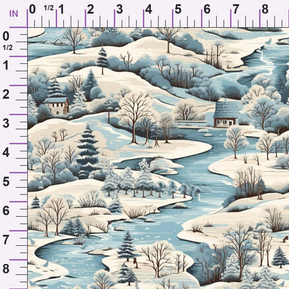 Frosted Pines Pattern 16 Minky Fabric