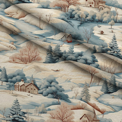Frosted Pines Pattern 18 Minky Fabric