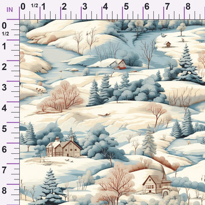 Frosted Pines Pattern 18 Minky Fabric