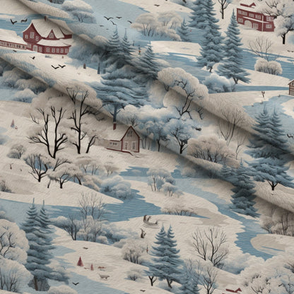 Frosted Pines Pattern 19 Minky Fabric
