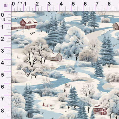 Frosted Pines Pattern 19 Minky Fabric