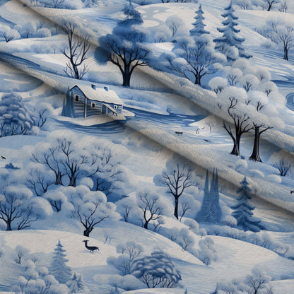 Frosted Pines Pattern 2 Minky Fabric