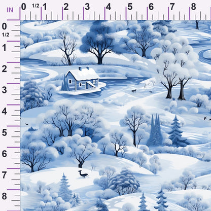 Frosted Pines Pattern 2 Minky Fabric