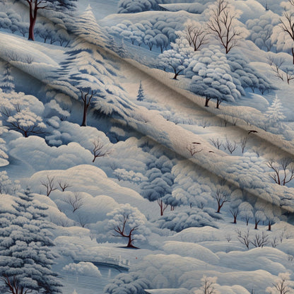 Frosted Pines Pattern 20 Minky Fabric