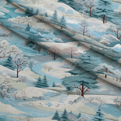 Frosted Pines Pattern 22 Minky Fabric