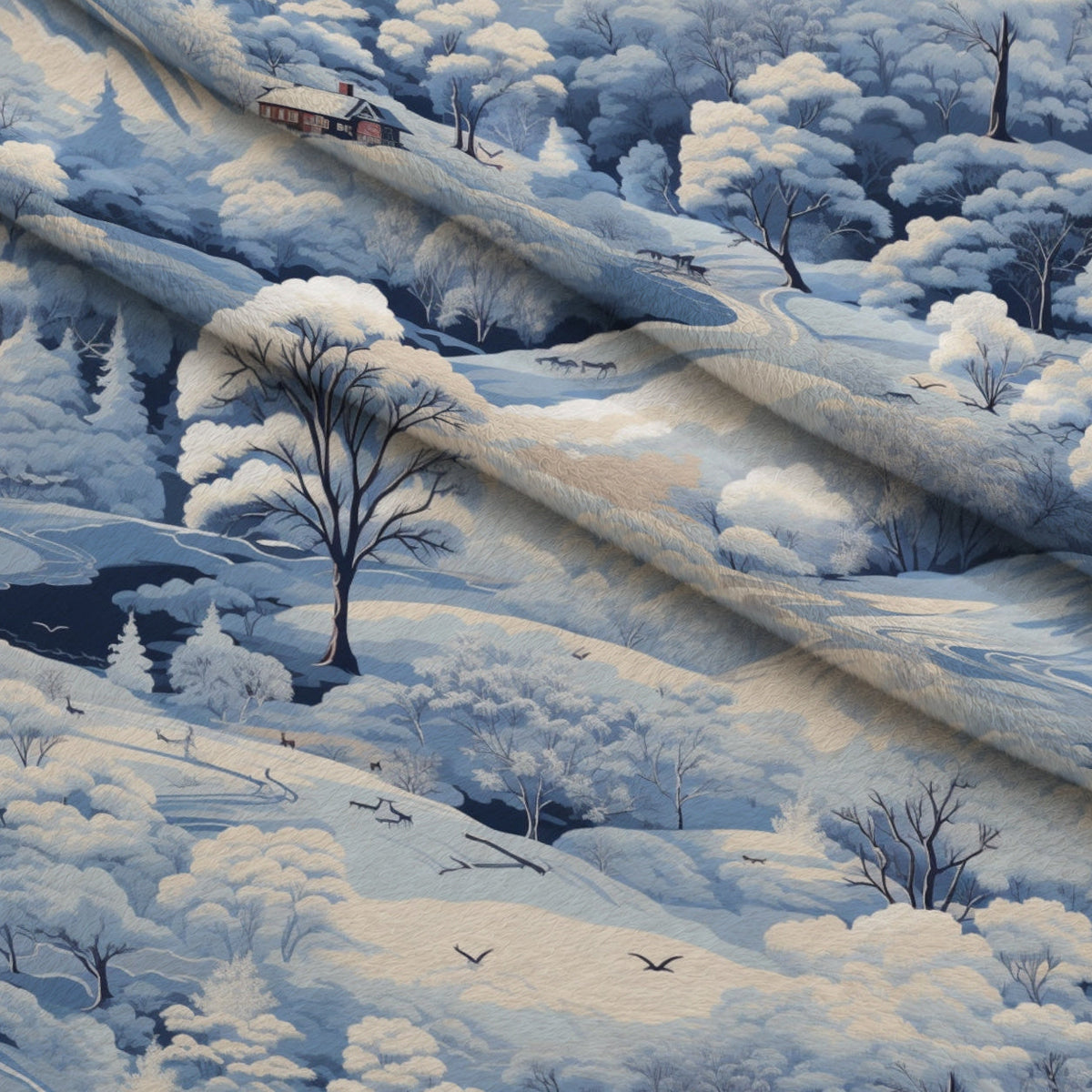 Frosted Pines Pattern 3 Minky Fabric