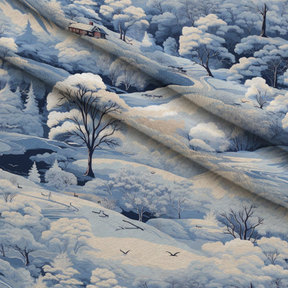 Frosted Pines Pattern 3 Minky Fabric