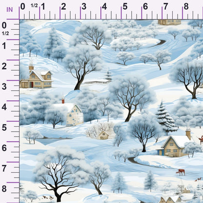 Frosted Pines Pattern 4 Minky Fabric