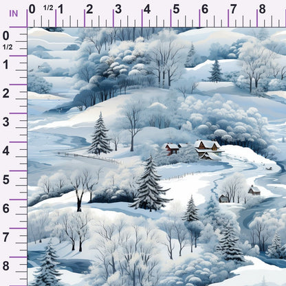 Frosted Pines Pattern 6 Minky Fabric