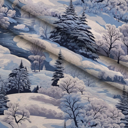 Frosted Pines Pattern 9 Minky Fabric