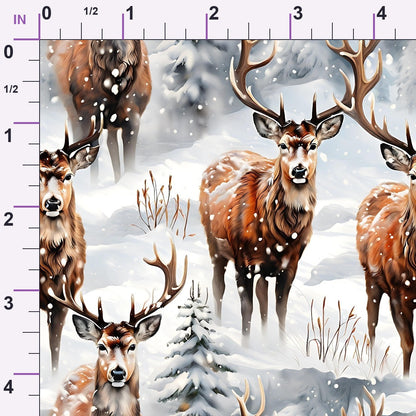 Frosted Woodland Pattern 3 Minky Fabric