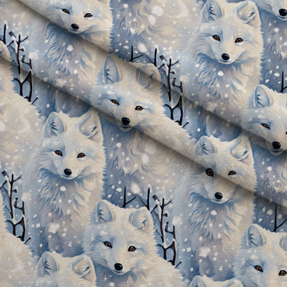 Frosted Woodland Pattern 6 Minky Fabric