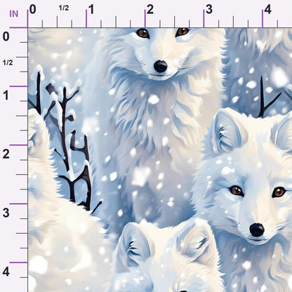 Frosted Woodland Pattern 6 Minky Fabric