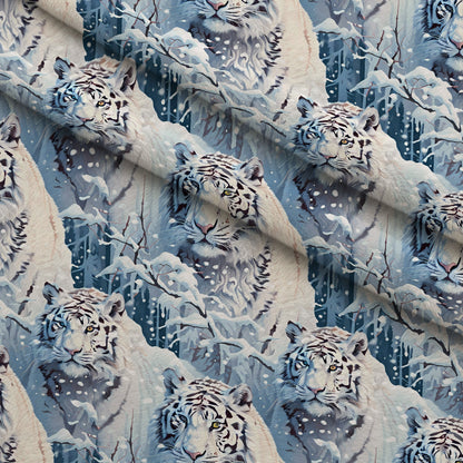 Frosted Woodland Pattern 7 Minky Fabric