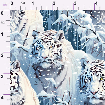 Frosted Woodland Pattern 7 Minky Fabric