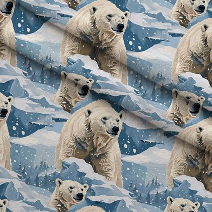 Frosted Woodland Pattern 9 Minky Fabric