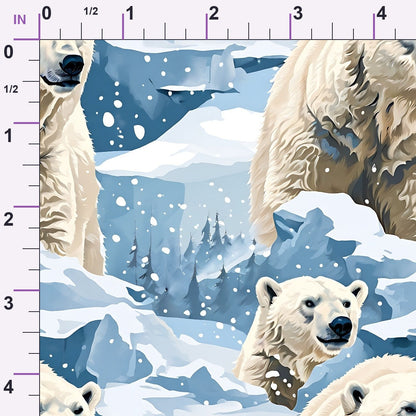 Frosted Woodland Pattern 9 Minky Fabric