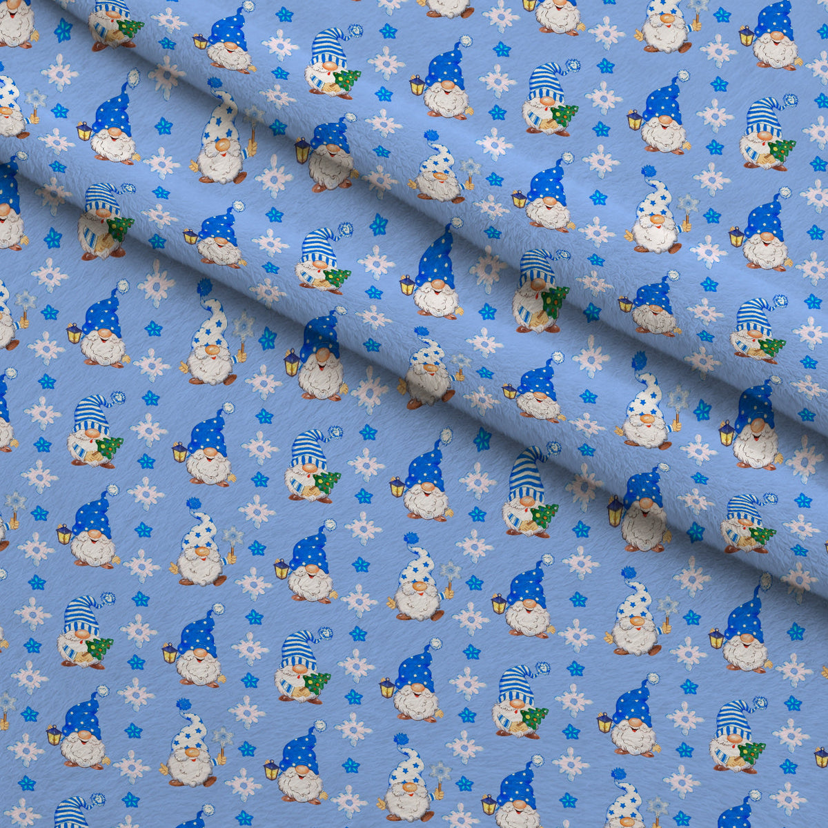 Frosty Lantern Glow Pattern 1 Minky Fabric