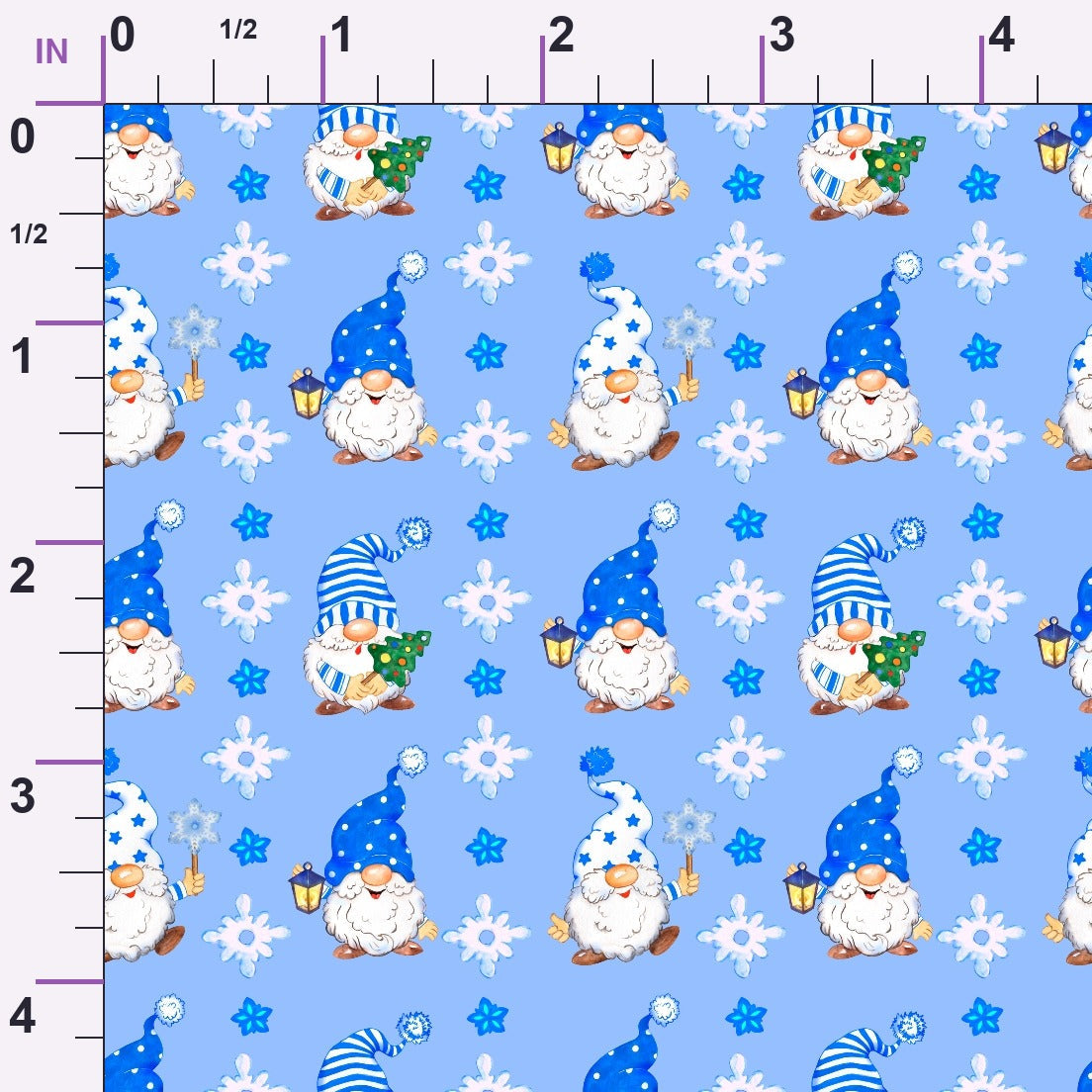 Frosty Lantern Glow Pattern 1 Minky Fabric
