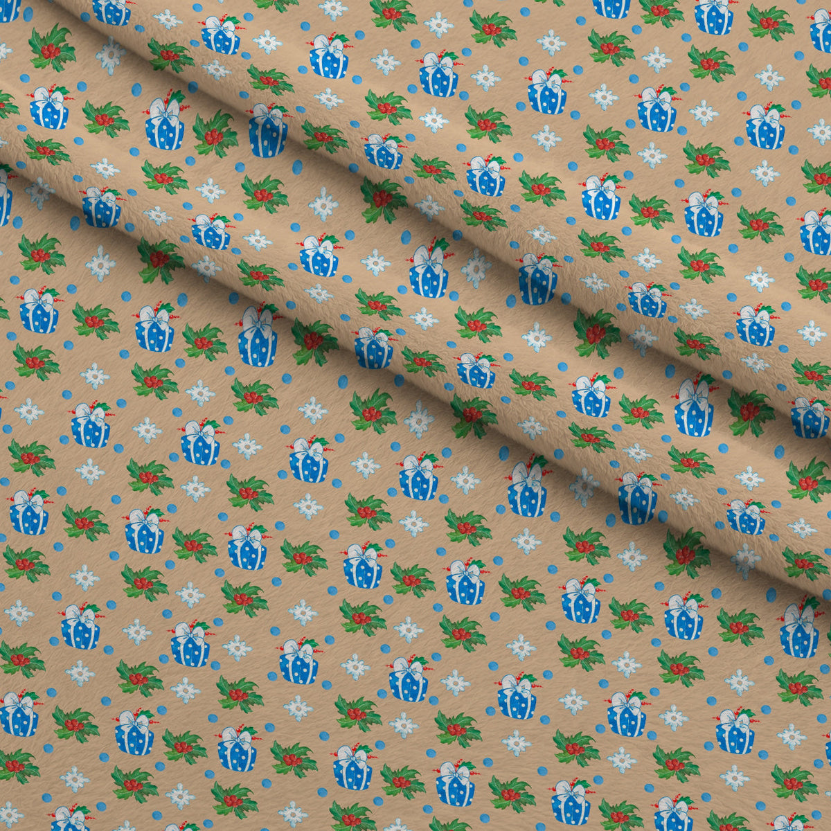 Frosty Lantern Glow Pattern 4 Minky Fabric