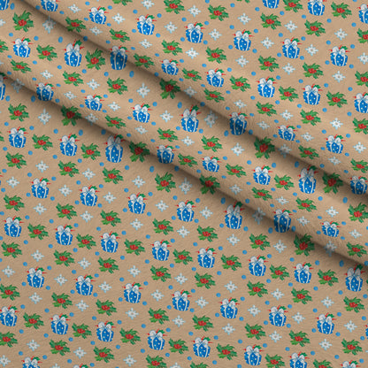 Frosty Lantern Glow Pattern 4 Minky Fabric