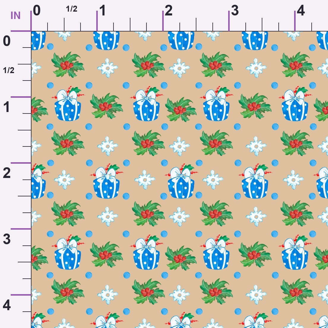 Frosty Lantern Glow Pattern 4 Minky Fabric