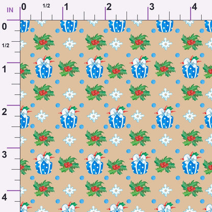 Frosty Lantern Glow Pattern 4 Minky Fabric