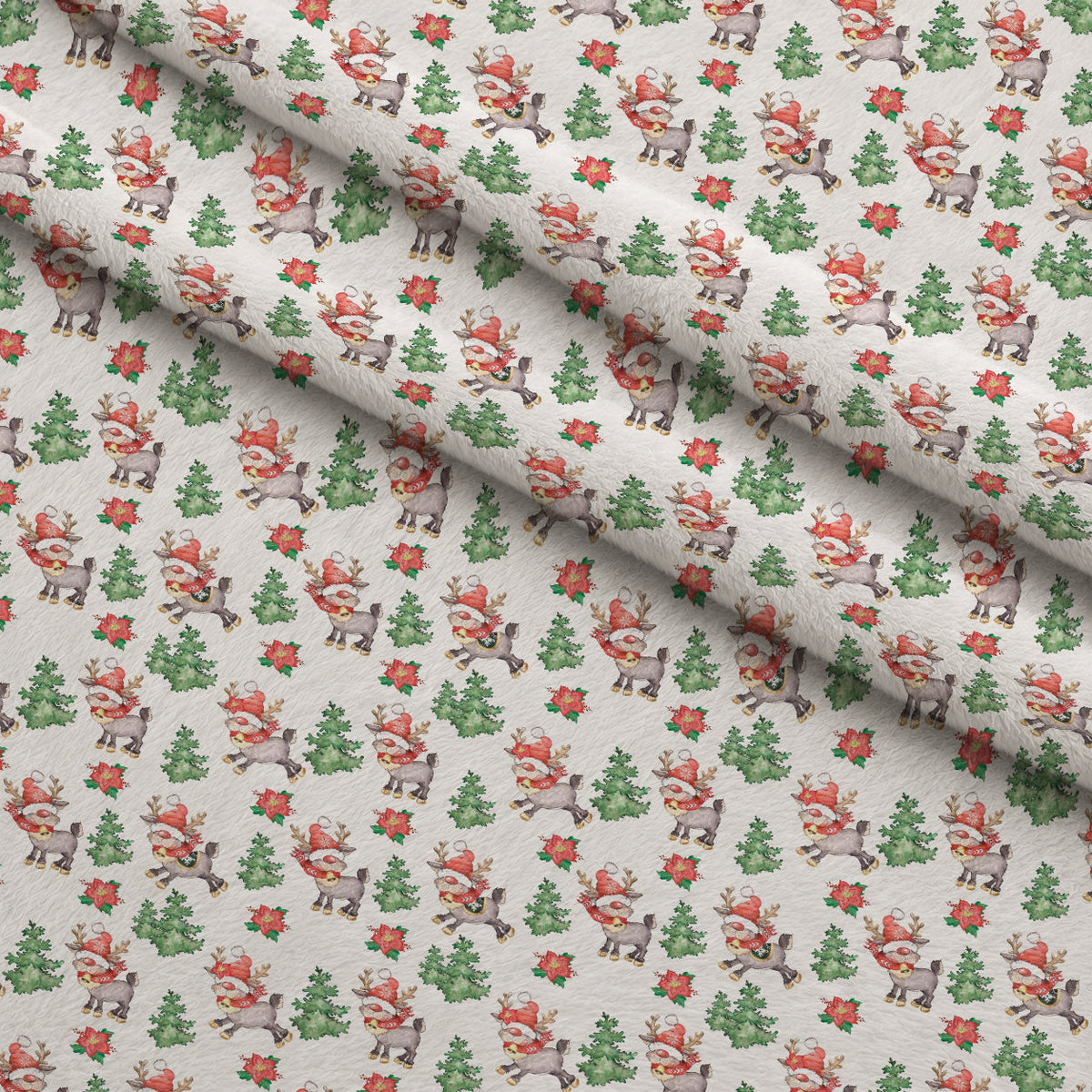 Frosty Lantern Glow Pattern 6 Minky Fabric