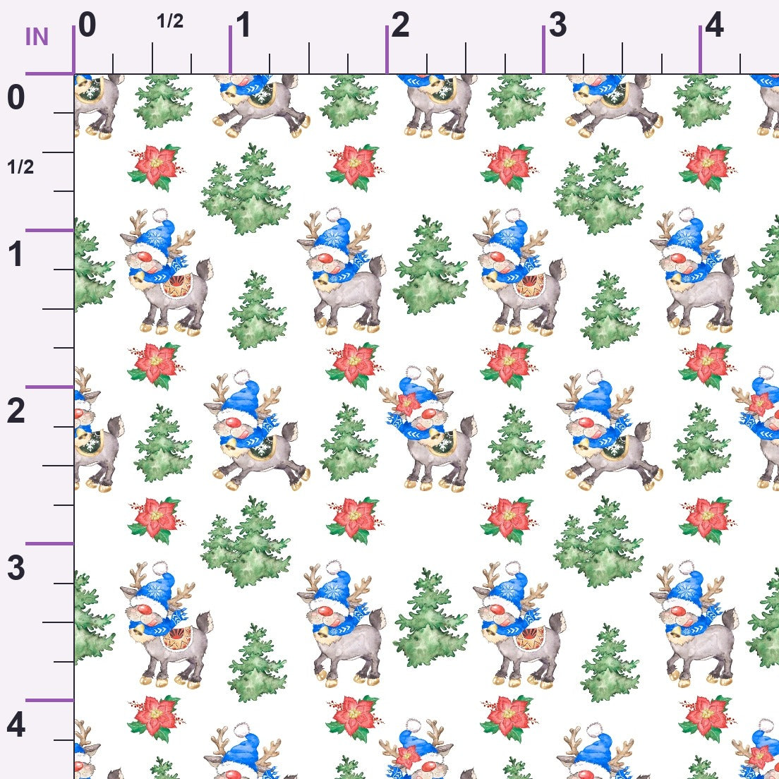 Frosty Lantern Glow Pattern 7 Minky Fabric