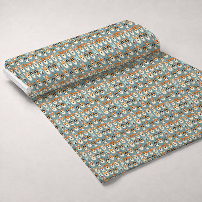 Furry Faces Pattern 1 Minky Fabric