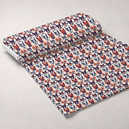 Furry Faces Pattern 7 Minky Fabric