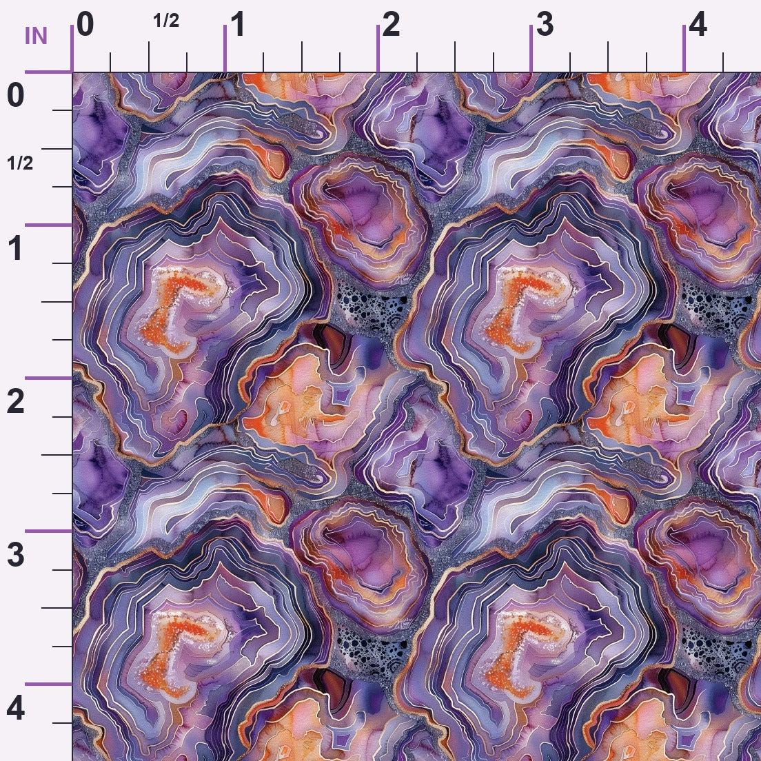 Geode Dreams Pattern 3 Minky Fabric