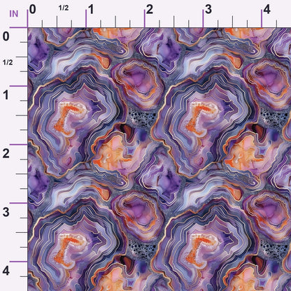 Geode Dreams Pattern 3 Minky Fabric
